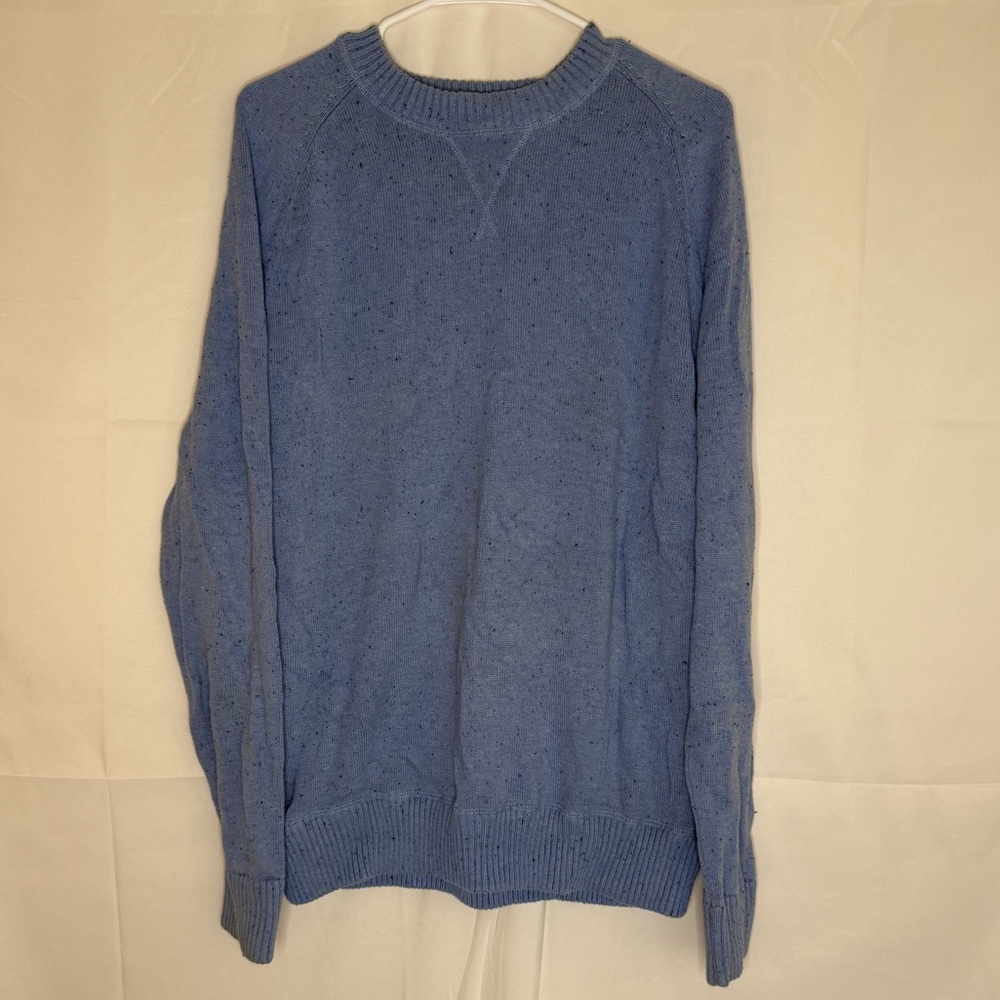 Mossimo Supply Co. Men's Heathered Blue Crewneck Sweater